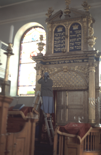 Measured survey at Plymouth Synagogue
Photo: Andrew Petersen © Survey of the Jewish Built Heritage